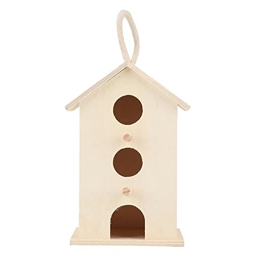 Wooden Birdhouse for Parrots - Outdoor Bird Nesting Box Breeding & Resting Box Supplies in Garden von CARESHINE