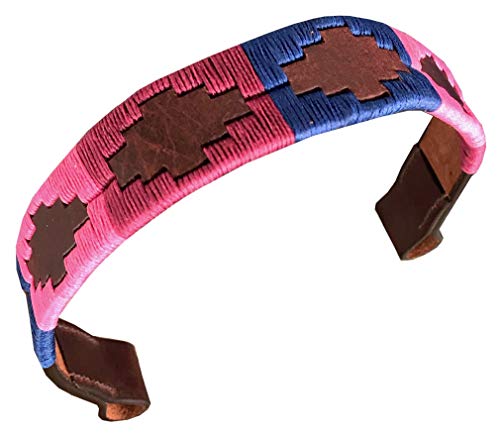 Carlos Diaz Designer Echtes Leder Gewachstes Besticktes Gaucho Polo Pferd Zaumzeug Stirnband (Kleines Pferd 15 Zoll) von CARLOS DIAZ