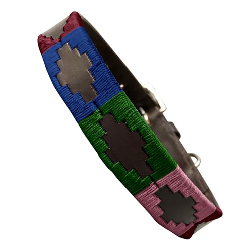 Carlos Diaz Hundehalsband, echtes Leder, gewachst, bestickt, Größe XXS Carlos Diaz Hundehalsband, echtes Leder, gewachst, bestickt, Größe XXS von CARLOS DIAZ