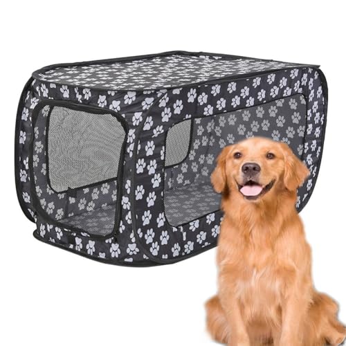 Faltbares Haustier-Laufgitter für den Außenbereich, 600D Oxford für kleine Katzen und Hunde, Laufstall, Haustierzelt, 87 × 47 × 47 cm von CARMOTTER