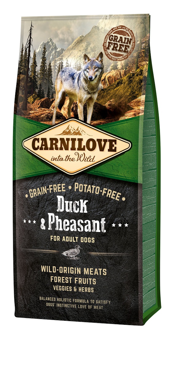 CARNILOVE Adult Duck & Pheasant Hundetrockenfutter Sparpaket 2 x 12 Kilogramm