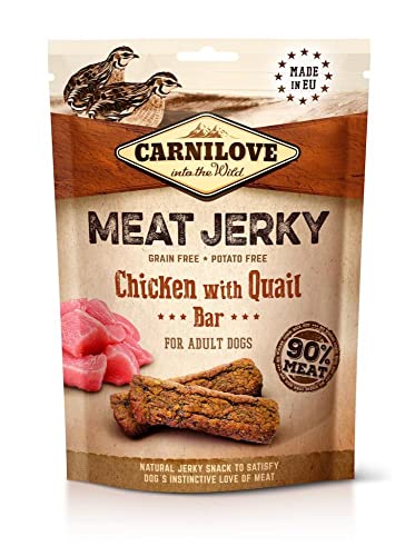 CARNILOVE JERKY CODORNIZ Y POLLO BARRITAS 12X100GR von CARNILOVE