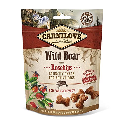 Carnilove Canine Crunchy Snack Jabali Hagebutte, 6 x 200 g, 1200 g Carnilove Canine Crunchy Snack Jabali Hagebutte, 6 x 200 g, 1200 g von CARNILOVE