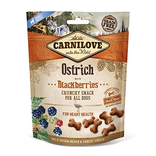 Carnilove Canine Crunchy Snack Strauß Brombeeren Box 6 x 200 g 1200 g von CARNILOVE