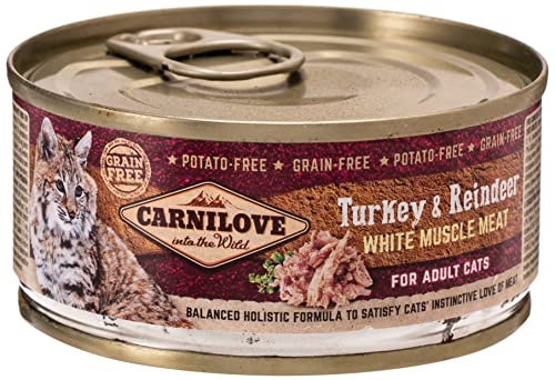 Carnilove Carnilove Feline Adult Truthahn Rentier, Box, 12 x 100 g, 1200 g von CARNILOVE