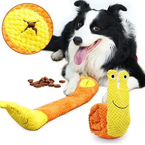 CAROZEN Hundespielzeug für Langeweile, kleine und mittelgroße Hunde, interaktives Hundespielzeug für Stressabbau, quietschendes Kauspielzeug für Puzzle und Foraging-Instinkt-Training von CAROZEN