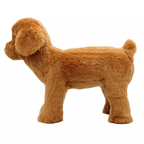 CASEGO Der männliche Hund lüftet und lindert Langeweile, aus bissfestem Plüsch für Haustiere, geeignet für Bulldoggen Teddy Pomeranian und andere kleine Hunde (braun, 17 cm) von CASEGO