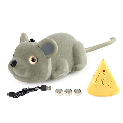 CASNO Kätzchen Bewegende Maus Spielzeug Training Cartoon Maus Bissfest Hindernis Für Indoor Katzen Und Kätzchen Ferngesteuerte Bewegliche Maus Spielzeug von CASNO