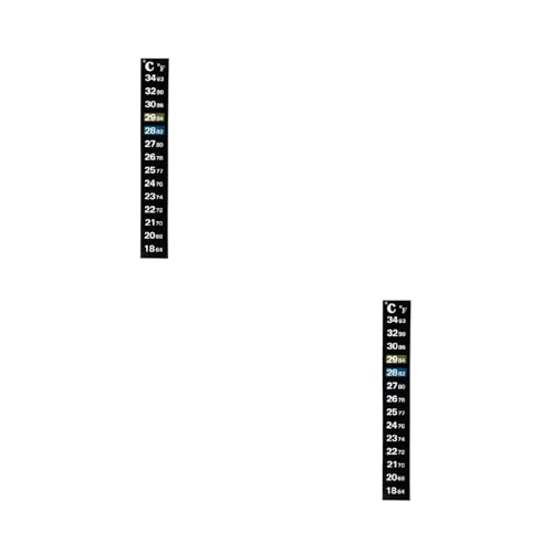 Thermometerstreifen zum Aufkleben, vertikale Aufkleber, digitale Temperaturanzeige zum Gären von Wein, Bier, 18 bis 34 °C, Chip-Clips für Beutel, Beutel-Clips, Beutel-Clips, Beutel-Clips für von CASNO