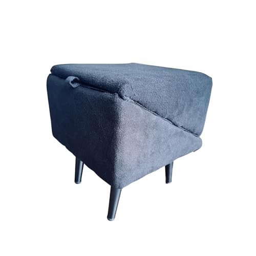 2025Neue Geteilte Ottoman-Hunderampe, Weiche, Faltbare Hundetreppe Für Bett, Hundesofa-Rampe Und Ottomane, Multifunktionale Hundesofa-Rampe Und Ottomane Als Nützlichste Möbel Im Haus(Black plush) von CASOME