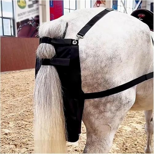 CASOME Wiederverwendbare, Robuste Pferdemist-Sammeltasche, Universaler Equine Kotbehälter für Stall & Farm – Leicht Anzubringen(L) von CASOME