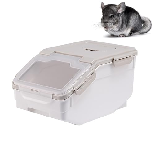 Große Sandbadebox für Chinchillas – Kunststoff-Badhaus mit Deckel, Sandbecher & Schaufel, Leicht zu Reinigen, für Chinchillas, Hamster, Meerschweinchen, Igel, Eichhörnchen & Kleintiere(Blue) von CASOME