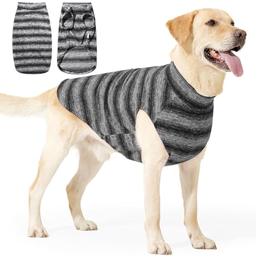 Hundepullover Für Weihnachten Und Winter – Warme Gestrickte Feiertagskleidung, Feiertags-Hundepullover, Gemütliche Gestrickte Warme Kleidung, Weiche Dehnbare Passform, Bequeme Nachtwäsche(Gray,XXL) von CASOME