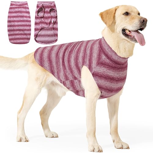 Hundepullover Für Weihnachten Und Winter – Warme Gestrickte Feiertagskleidung, Feiertags-Hundepullover, Gemütliche Gestrickte Warme Kleidung, Weiche Dehnbare Passform, Bequeme Nachtwäsche(Red,S) von CASOME