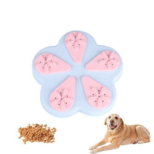 Leckerli-Spenderspielzeug Für Hunde Mit Saugnapf, Interaktiver Futter-Puzzle Aus Silikon Für Hunde, Kaufestes Trainingsspielzeug Zum Zahnen Und Zur Linderung Von Angstzuständen(Blue) von CASOME