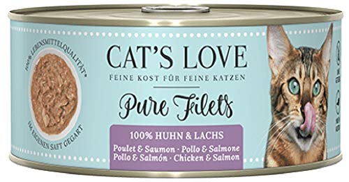 CAT'S LOVE - Filet pur – Huhn 100 g … (Huhn & Lachs) von CAT'S LOVE