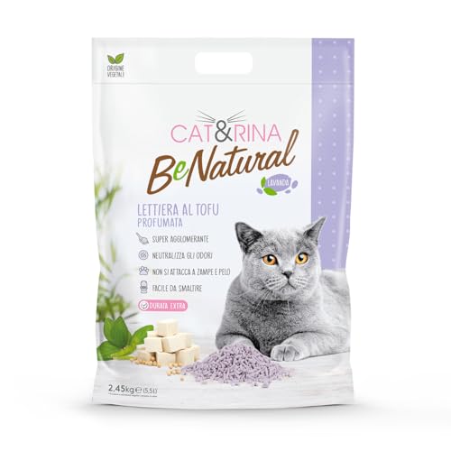 Cat&Rina BeNatural Tofu Katzenstreu, pflanzlich und stark klumpend. Biologisch abbaubar und in der Toilette entsorgbar.Bis zu 30 Tage Gebrauch. Katzenstreu mit Lavendel, 5,5l Cat&Rina BeNatural Tofu Katzenstreu, pflanzlich und stark klumpend. Biologisch abbaubar und in der Toilette entsorgbar.Bis zu 30 Tage Gebrauch. Katzenstreu mit Lavendel, 5,5l von CAT&RINA