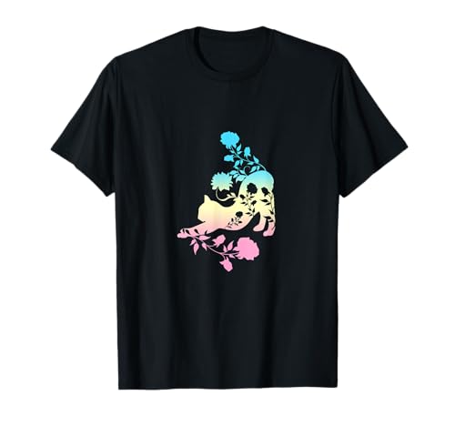 Pastell Stretching CAT With Roses Kitten T-Shirt Pastell Stretching CAT With Roses Kitten T-Shirt von CAT
