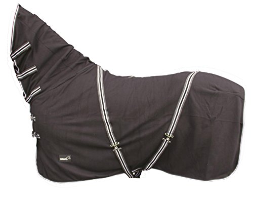 Catago Fleece-Teppich mit Hals, Fleeceteppich mit Hals, 135 cm, Schwarz, 135 cm von Catago