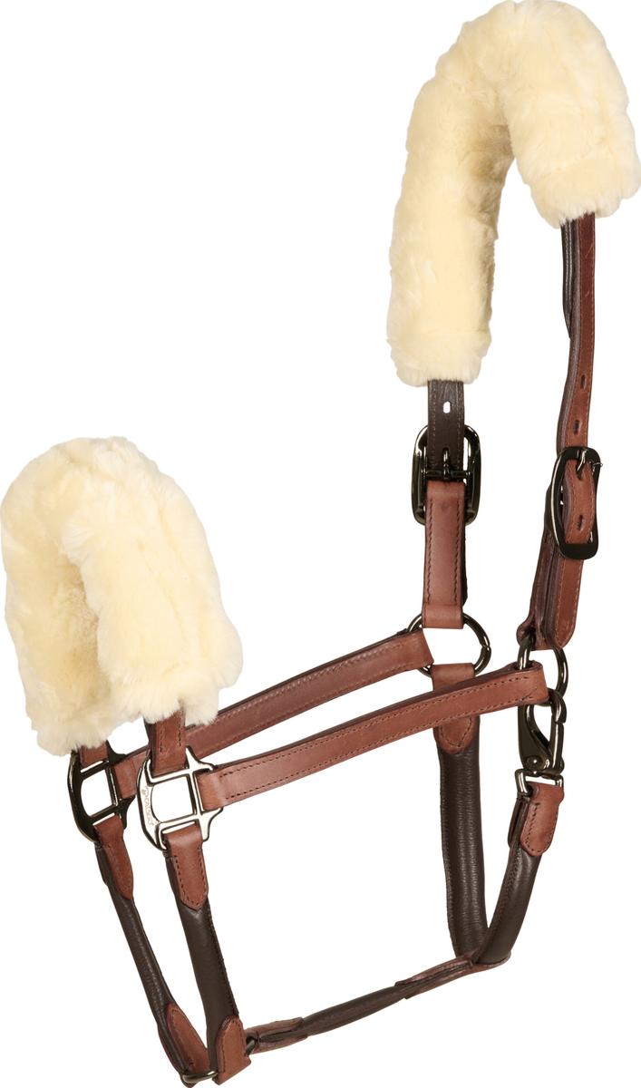 Catago Lederhalfter mit Lammfell braun, Pony Catago Lederhalfter mit Lammfell braun, Pony von CATAGO