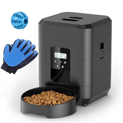 CATCHLUCK Automatischer Katzenfutterspender 2L Pet Feeder Katzenfutterspender mit Timer Automatischer Hundefutterspender 4 Mahlzeiten Frischefutter CATCHLUCK Automatischer Katzenfutterspender 2L Pet Feeder Katzenfutterspender mit Timer Automatischer Hundefutterspender 4 Mahlzeiten Frischefutter von CATCHLUCK