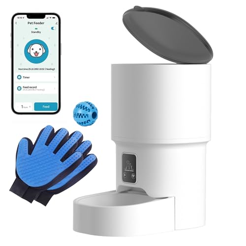 CATCHLUCK Automatischer Katzenfutterspender mit App-Steuerung, 2,4 GHz WiFi 4L Smart Pet Feeder Katzenfutterspender Elektrischer Hundefutterspender CATCHLUCK Automatischer Katzenfutterspender mit App-Steuerung, 2,4 GHz WiFi 4L Smart Pet Feeder Katzenfutterspender Elektrischer Hundefutterspender von CATCHLUCK