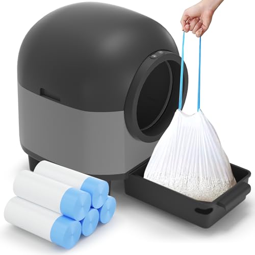 75 Drawstring Litter Bags für die meisten Auto-Clean Litter Boxen, Extra Dicke Litter Bags für automatische Litter Box Roboter, Heavy Duty Litter Box Liner 75 Drawstring Litter Bags für die meisten Auto-Clean Litter Boxen, Extra Dicke Litter Bags für automatische Litter Box Roboter, Heavy Duty Litter Box Liner von CATCOOL