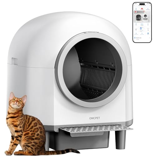 CATCOOL Selbstreinigende Katzentoilette, Katzenklo mit App-Steuerung, Katzenklo Selbstreinigend Geruchsbeseitigung, Mit Katzentreppe, Leise & Energiesparend Katzentoilette für Mehrere Katzen, 100L CATCOOL Selbstreinigende Katzentoilette, Katzenklo mit App-Steuerung, Katzenklo Selbstreinigend Geruchsbeseitigung, Mit Katzentreppe, Leise & Energiesparend Katzentoilette für Mehrere Katzen, 100L von CATCOOL