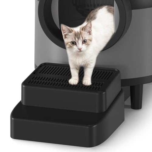 Verstellbare Katzenrampe für Katzenklos, Easy Clean Litter Box Self-Cleaning Steps mit Filter, 3-stufiger Abfallsammler Verstellbare Katzenrampe für Katzenklos, Easy Clean Litter Box Self-Cleaning Steps mit Filter, 3-stufiger Abfallsammler von CATCOOL