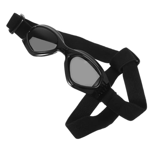 CATIEBYE Faltbare Hundebrille Uv Schutz Wind und Verstellbare Hundesonnenbrille für Kleine bis Große Rassen Wetterfeste Hunde Gläser mit Komfortabler Passform von CATIEBYE