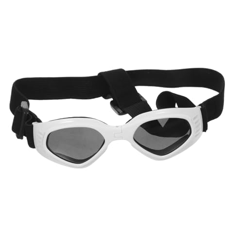 CATIEBYE Faltbare Hundebrille Uv Schutz Winddicht mit Verstellbarem Gurt Komfortable Sonnenbrille für Kleine und Mittelgroße Hunderassen Modisches Haustierzubehör von CATIEBYE