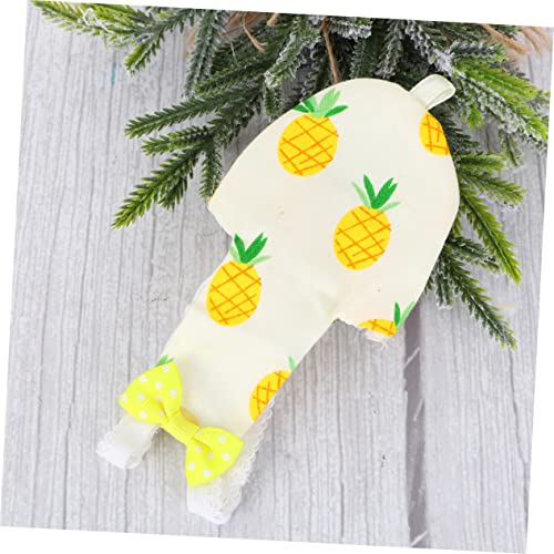CATIEBYE Parrot Flight Suit Vogelwindel mit Verstellbarem Riemen Langlebige Tauben Windelkleidung mit Ananasmuster Taschen Design Papageien Kleidung von CATIEBYE