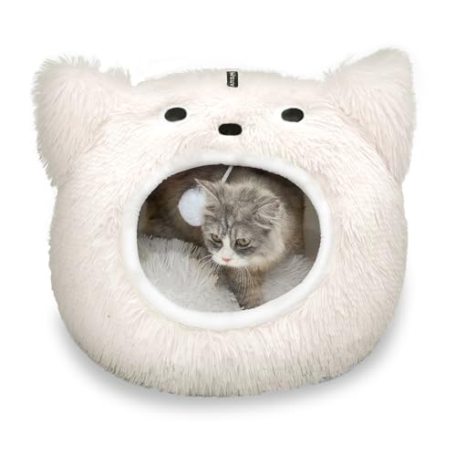 CATISM Katzenhöhle Katzenbett Waschbar Katzenschlafplatz für Katzen Cute Moster Plüsch Haustier Katzenkopfkissen Katzenhaus Katzenkissen Flauschiges Kätzchen Welpen Kuschelbett Haustierbett CATISM Katzenhöhle Katzenbett Waschbar Katzenschlafplatz für Katzen Cute Moster Plüsch Haustier Katzenkopfkissen Katzenhaus Katzenkissen Flauschiges Kätzchen Welpen Kuschelbett Haustierbett von CATISM