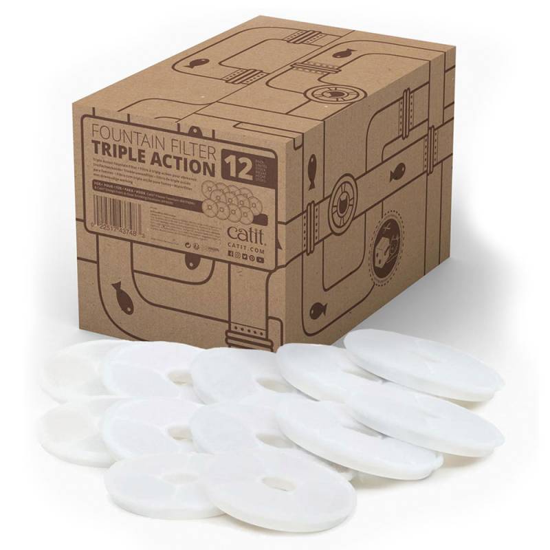 CATIT 2.0 Dreifachwirkender Trinkbrunnenfilter - 12 Stück CATIT 2.0 Dreifachwirkender Trinkbrunnenfilter - 12 Stück von CATIT