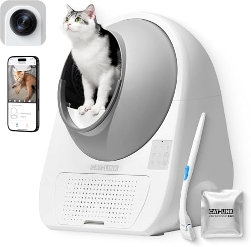 CATLINK PRO Automatisches Katzenklo,Mehrkatzen-Erkennung, APP-Steuerung, Überwachung des Katzenzustands, 65L, geeignet für Katzen mit einem Gewicht von 1,5 kg bis 10 kg CATLINK PRO Automatisches Katzenklo,Mehrkatzen-Erkennung, APP-Steuerung, Überwachung des Katzenzustands, 65L, geeignet für Katzen mit einem Gewicht von 1,5 kg bis 10 kg von CATLINK