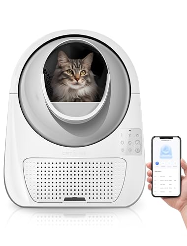 CATLINK Selbstreinigende automatische Katzentoilette für Katzen – Freihändige Reinigung mit App-Steuerung, doppelte Geruchsentfernung – Extra große Größe für 3,3~10 kg Katzen – Smart Robot von CATLINK