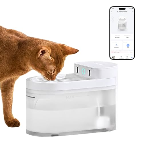 CATLINK W02 Automatische Intelligenter Trinkbrunnen für Katzen mit APP-Steuerung, 5000mAh batteriebetrieben, 2300ml CATLINK W02 Automatische Intelligenter Trinkbrunnen für Katzen mit APP-Steuerung, 5000mAh batteriebetrieben, 2300ml von CATLINK
