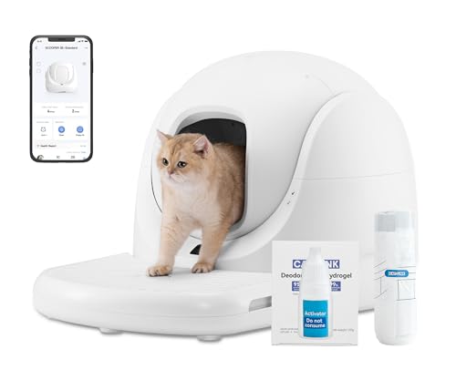 Catlink Baymax Selbstreinigende Katzentoilette, Überwachung der Gesundheit Ihrer Katze, Geeignet für Katzen von 1,5-10 kg, Nicht verfügbar unter 1.5KG, für Mehrere Katzen von CATLINK