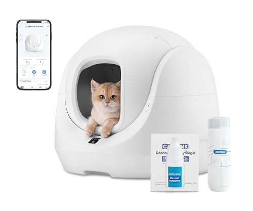 Catlink Baymax Selbstreinigende Katzentoilette, Überwachung der Gesundheit Ihrer Katze, Geeignet für Katzen von 1,5-10 kg, für Mehrere Katzen von CATLINK