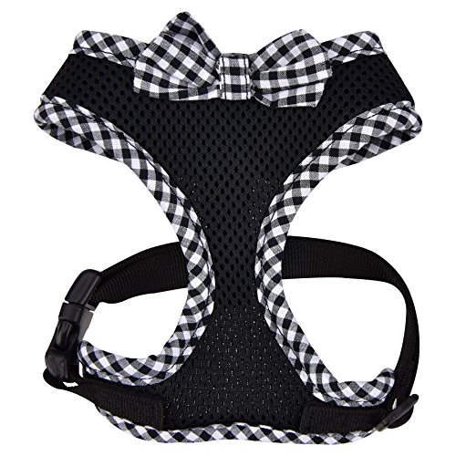 CATSPIA CASA-HA9404-BK-L Evie Harness Katzengeschirr, L, schwarz von CATSPIA