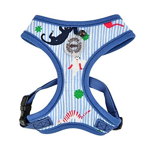 CATSPIA CATA-HA9477-BL-L Faye Harness Katzengeschirr, L, blau von CATSPIA