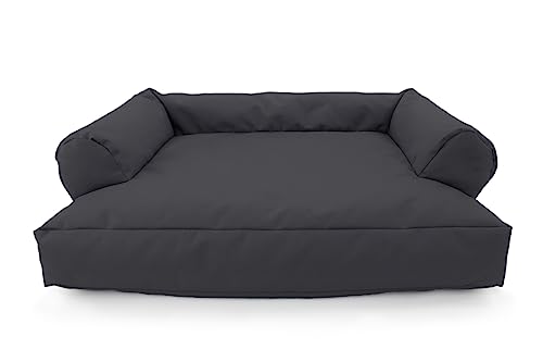 CATTOI Katzensofa (Anthrazit) - 50x40x15cm - Bett Katze Sofa Bettchen abwaschbar nachhaltig Katzenschlafplatz für Katzen oder kleine Hunde - Made in Germany - handgenäht in Berlin von CATTOI