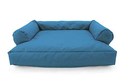 CATTOI Katzensofa (Blaugrau) - 50x40x15cm - Bett Katze Sofa Bettchen abwaschbar nachhaltig Katzenschlafplatz für Katzen oder kleine Hunde - Made in Germany - handgenäht in Berlin von CATTOI