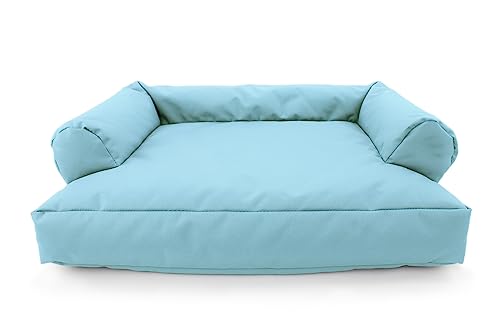CATTOI Katzensofa (Hellblau) - 50x40x15cm - Bett Katze Sofa Bettchen abwaschbar nachhaltig Katzenschlafplatz für Katzen oder kleine Hunde - Made in Germany - handgenäht in Berlin von CATTOI