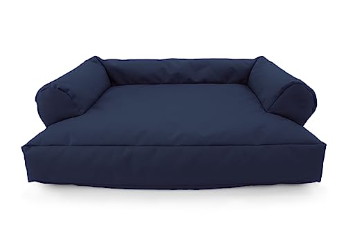 CATTOI Katzensofa (Marineblau) - 50x40x15cm - Bett Katze Sofa Bettchen abwaschbar nachhaltig Katzenschlafplatz für Katzen oder kleine Hunde - Made in Germany - handgenäht in Berlin von CATTOI