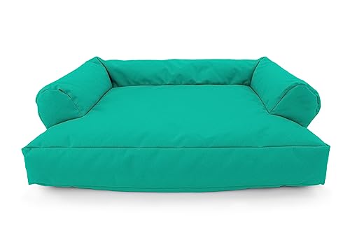 CATTOI Katzensofa (Türkis) - 50x40x15cm - Bett Katze Sofa Bettchen abwaschbar nachhaltig Katzenschlafplatz für Katzen oder kleine Hunde - Made in Germany - handgenäht in Berlin von CATTOI