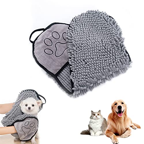 Haustier Handtuch, Super Saugfähig Haustier Handtuch, Hundetuch Mikrofaser Hundehandtuch, Haustier Badetuch, für Katzen und Hunde, Langlebig, Schnell Trocknend, Maschine Waschbar, Verdicken, Grau Haustier Handtuch, Super Saugfähig Haustier Handtuch, Hundetuch Mikrofaser Hundehandtuch, Haustier Badetuch, für Katzen und Hunde, Langlebig, Schnell Trocknend, Maschine Waschbar, Verdicken, Grau von Zillary