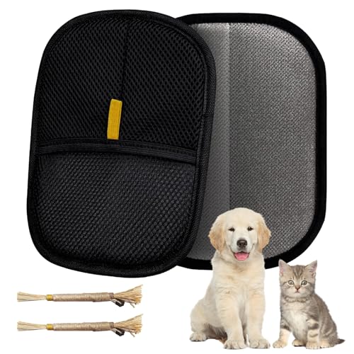 Wiederverwendbarer Tierhaarentferner-Handschuh für Möbel, Teppich, Kleidung und Autositze, elektrostatisches Katzen- und Hundehaarentfernungswerkzeug, umweltfreundlicher Fusselreiniger mit Bonus Wiederverwendbarer Tierhaarentferner-Handschuh für Möbel, Teppich, Kleidung und Autositze, elektrostatisches Katzen- und Hundehaarentfernungswerkzeug, umweltfreundlicher Fusselreiniger mit Bonus von CAThrone