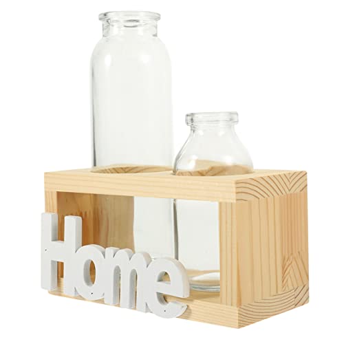 CAXUSD Hydroponischer Glaspflanzer Dekorative Tischvase Mit Holzständer Für Die Inneneinrichtung Kreativer Pflanzenhalter Heimglashandwerk CAXUSD Hydroponischer Glaspflanzer Dekorative Tischvase Mit Holzständer Für Die Inneneinrichtung Kreativer Pflanzenhalter Heimglashandwerk von CAXUSD