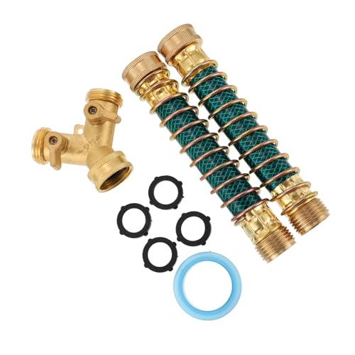 CAXUSD 1 Satz Wasserleitung Schlauch Outdoor-Adapter Rohre Stoßverbinder Wasserventile Y-ventil Splitter-Adapter Tap-Splitter Verlängerungsadapter Für Gartenschläuche Kupfer von CAXUSD
